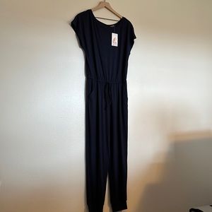 NWOT Lounge Jumpsuit. Navy. Medium.